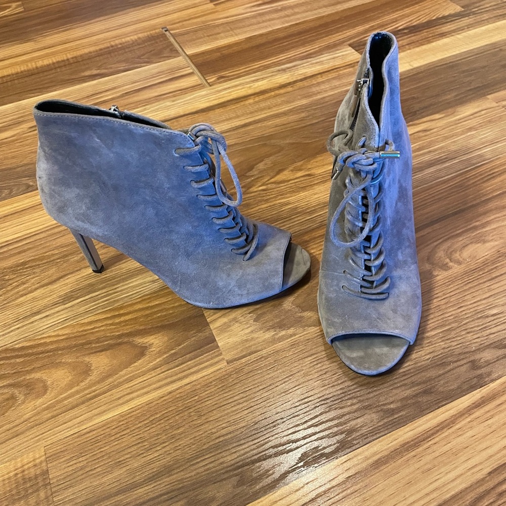 Saks, Fifth Avenue open toed ankle boots